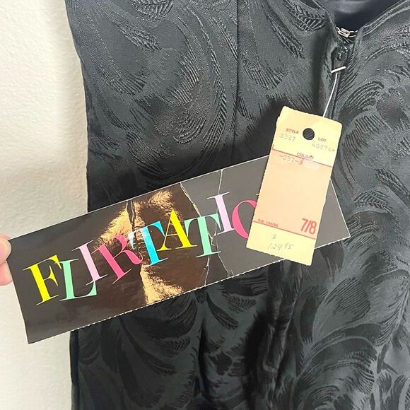 NWT Vintage ‘90s Beaded Halter Spaghetti Strap Mini Dress - Picture 7 of 9